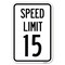 Signmission Speed Limit 15 Mph Heavy-Gauge Aluminum Sign, 12" x 18", A-1218-22879 A-1218-22879 - alternate 1